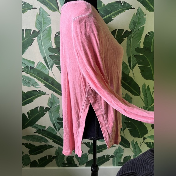 Lou & Grey Women’s Coral Long Sleeve Split Side Cozy Top Medium - Picture 7 of 8